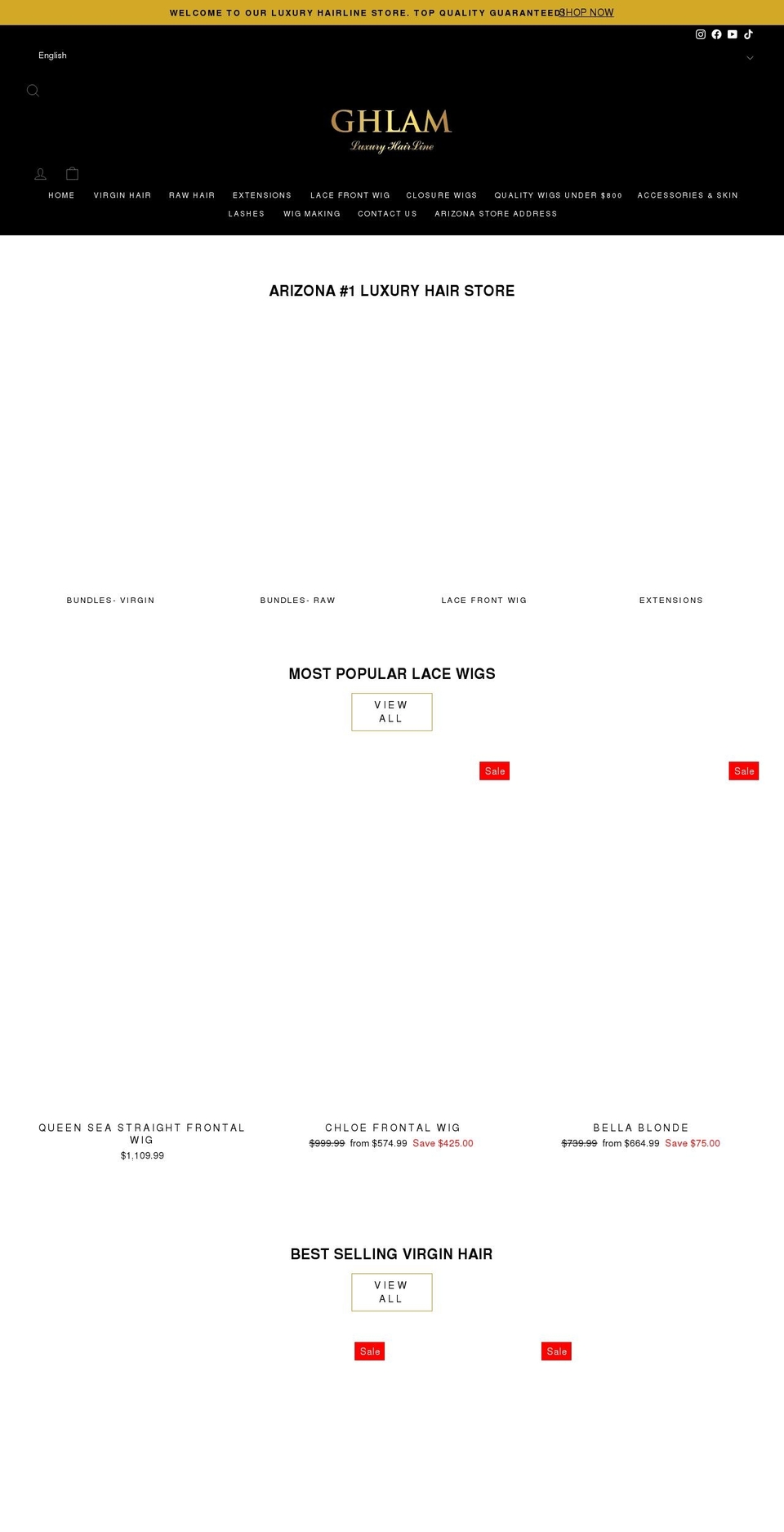 CEO WEB DESIGN Shopify theme site example ghlamhair.com