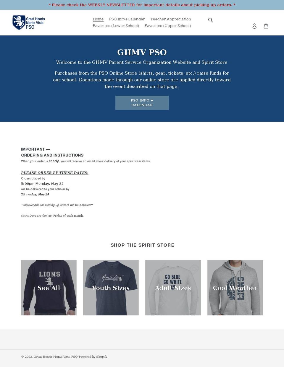 ghmvpso.org shopify website screenshot