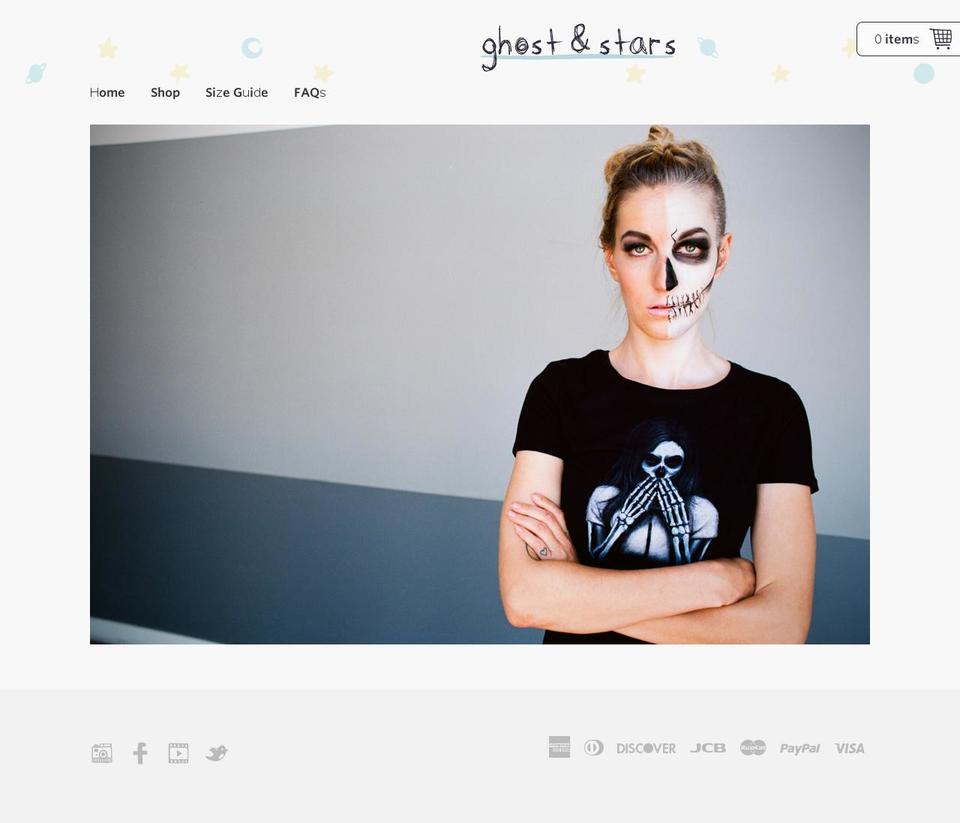 ghostandstars.com shopify website screenshot