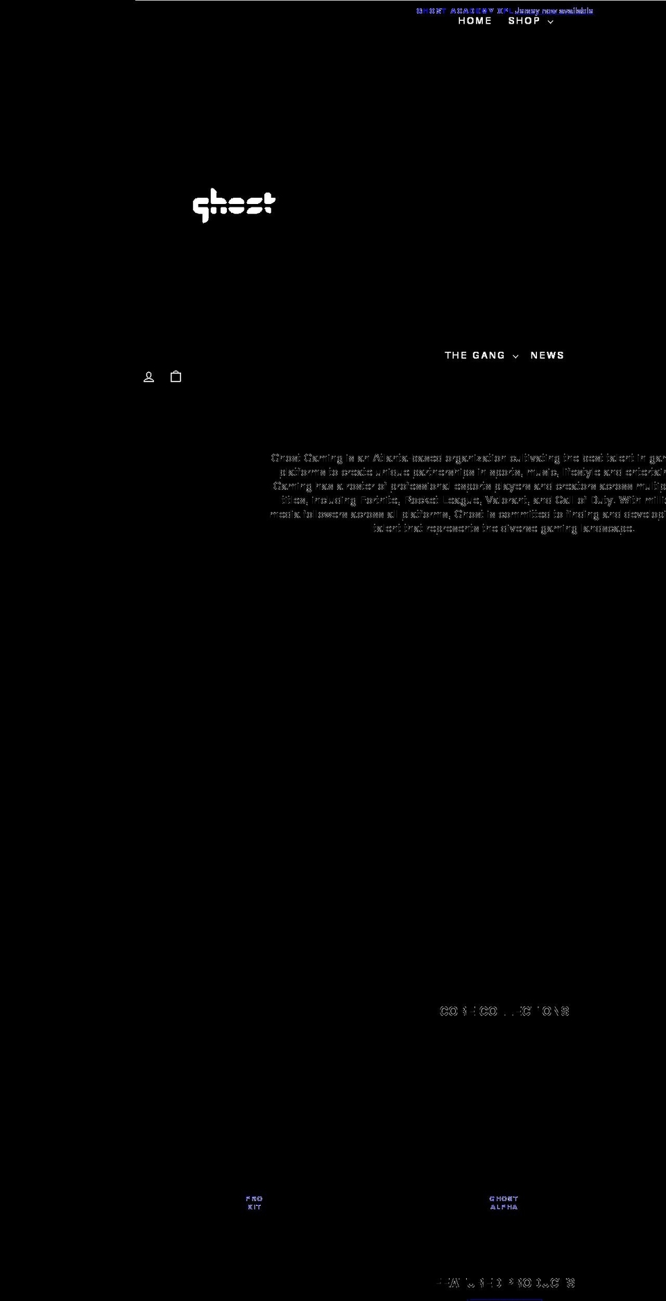ghostgaming.com shopify website screenshot