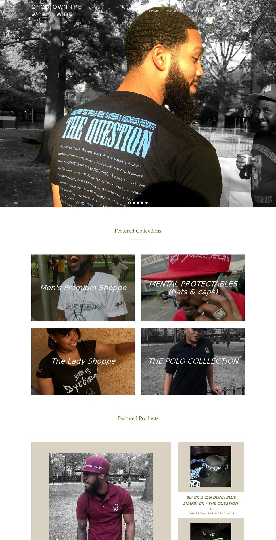 ghostowntheworldwide.com — Shopify storefront screenshot