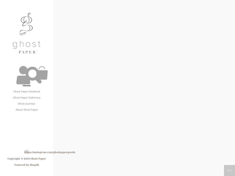 ghostpaper.com shopify website screenshot