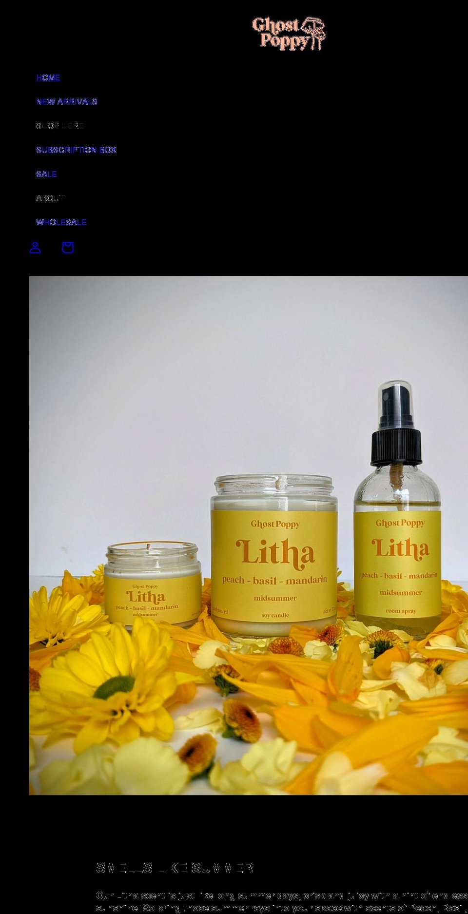 ghostpoppy.com — Shopify storefront screenshot