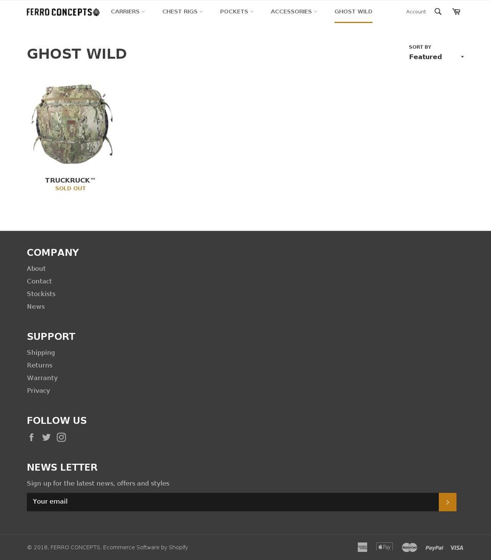 ghostwild.com — Shopify storefront screenshot