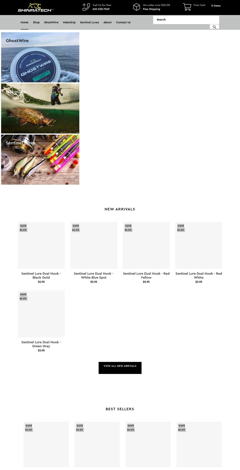 ghostwireline.com — Shopify storefront screenshot