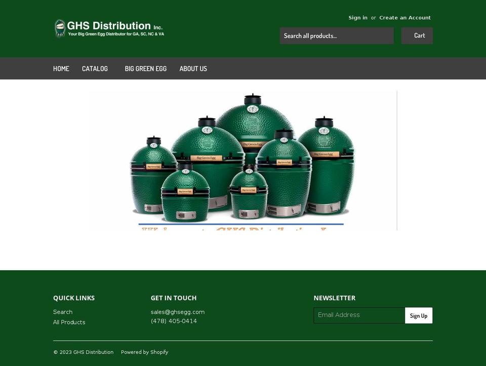 ghsegg.net shopify website screenshot
