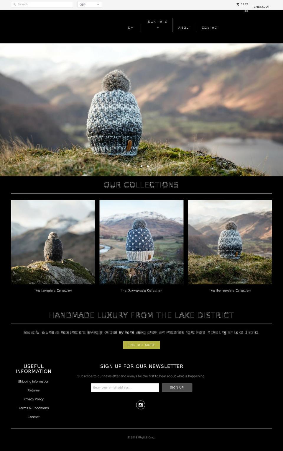 ghyllandcrag.com — Shopify storefront screenshot
