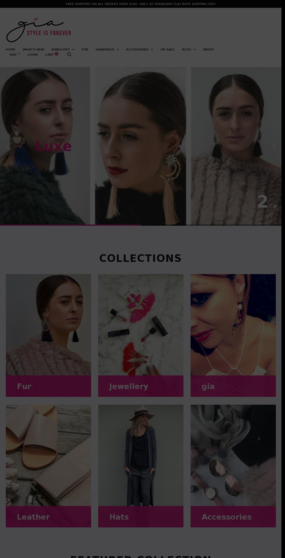 gi-a.style shopify website screenshot