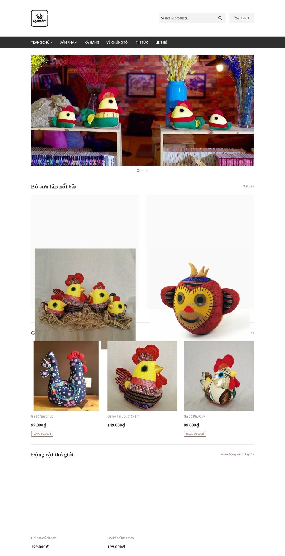 giadinhgau.com — Shopify storefront screenshot