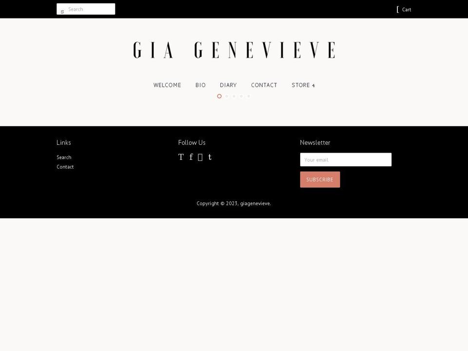 giagenevieve.net shopify website screenshot