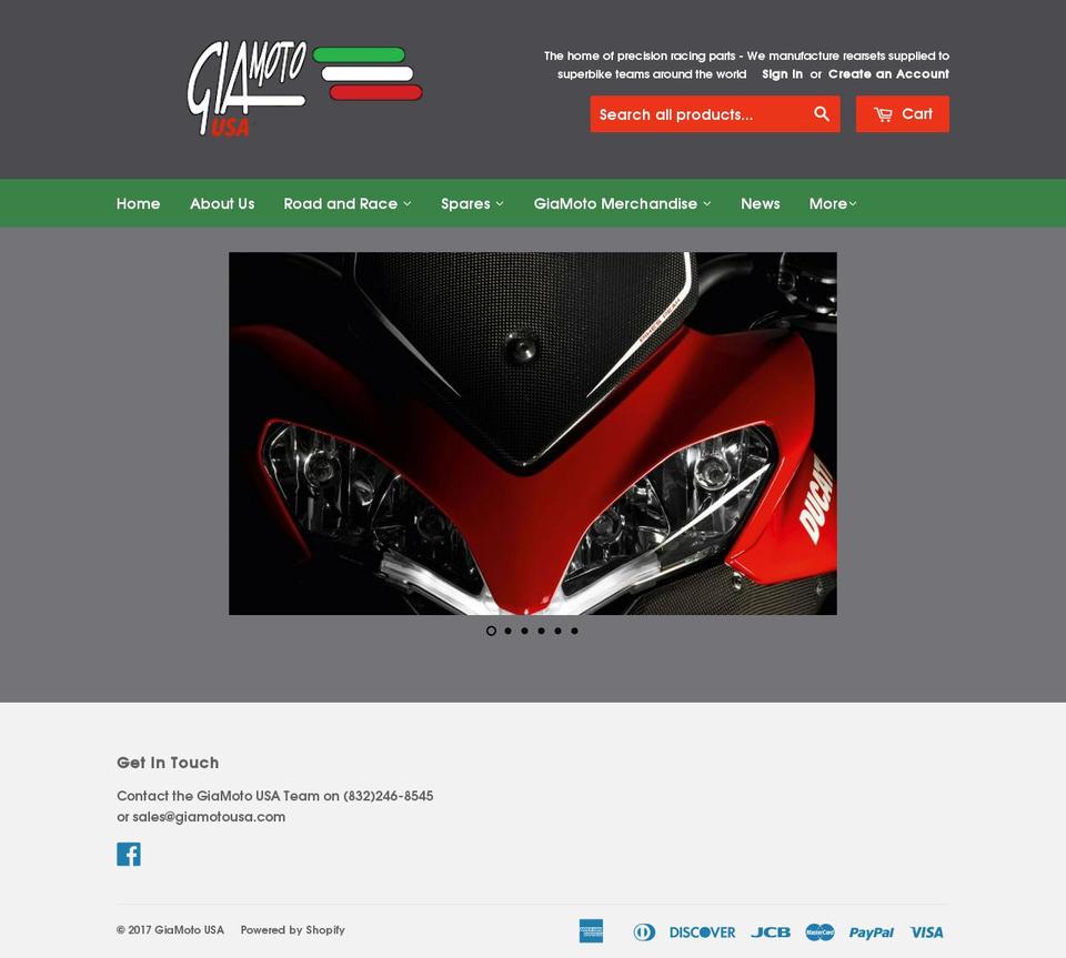 giamotousa.com shopify website screenshot