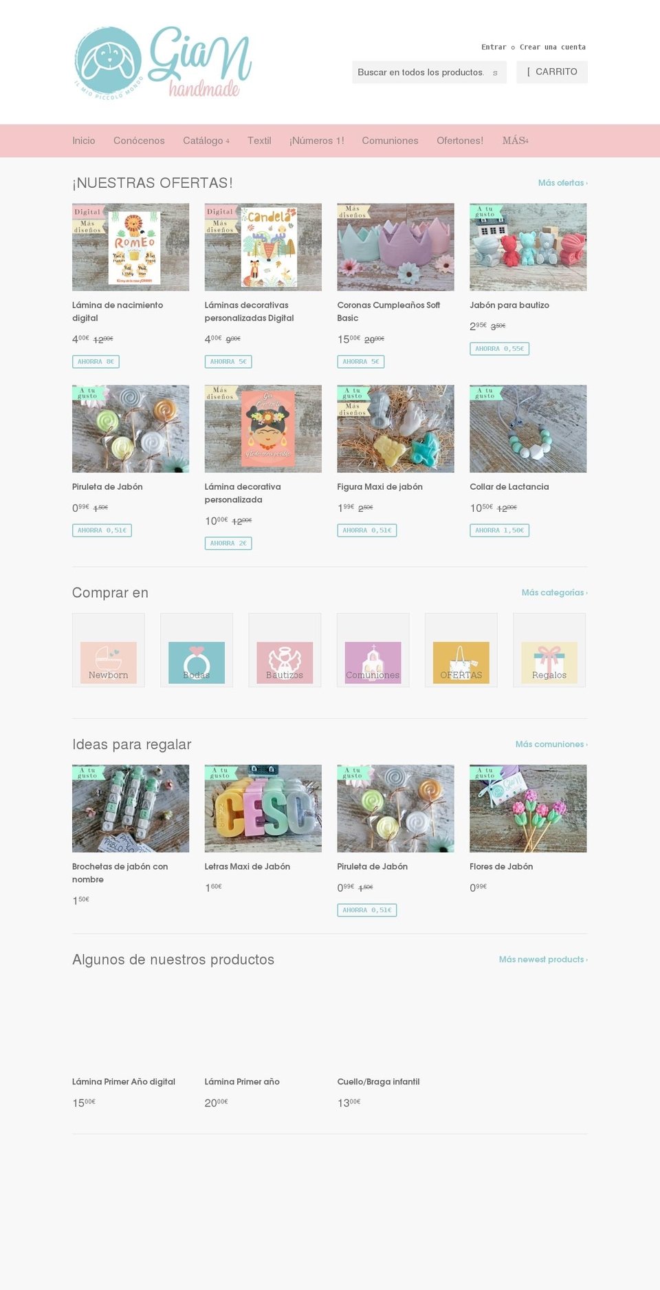 gianhandmade.com shopify website screenshot