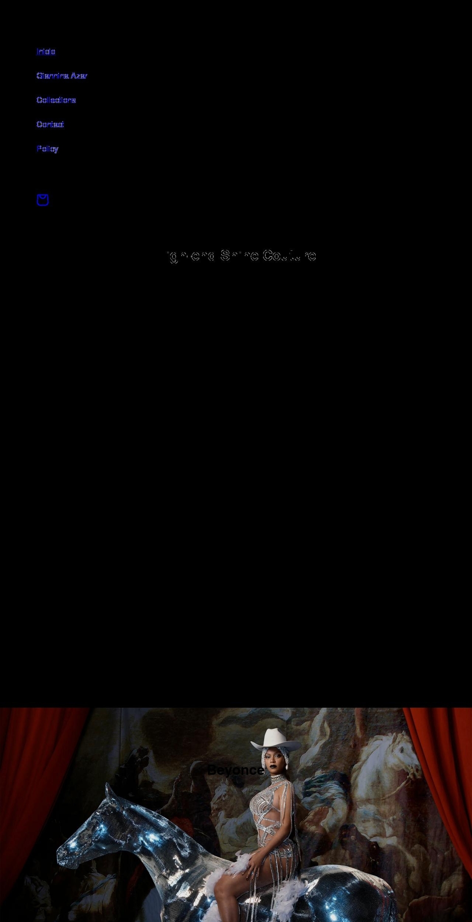 gianninaazar.com shopify website screenshot