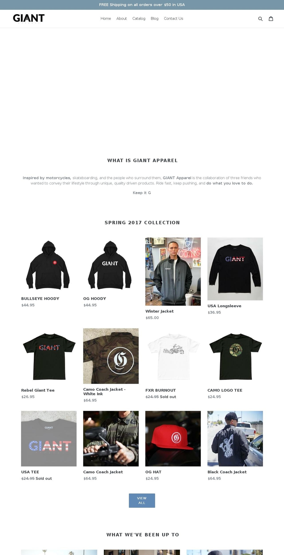 giantapparelsd.com — Shopify storefront screenshot