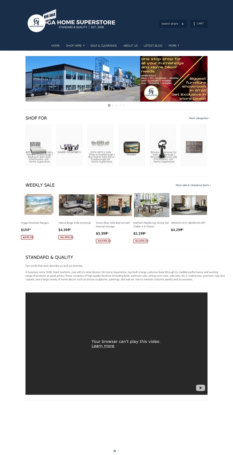 giantauctionsstore.com shopify website screenshot