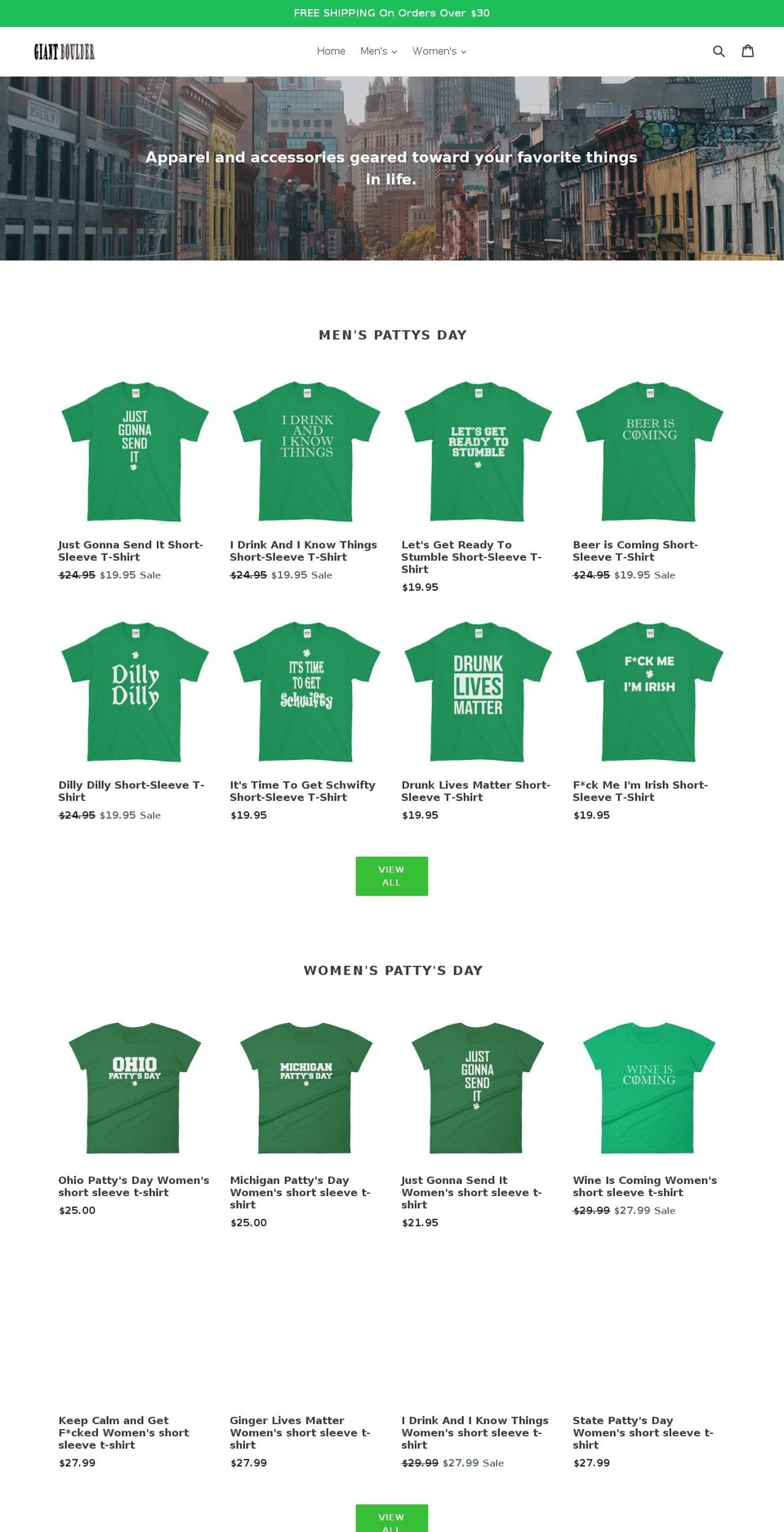 giantboulder.com — Shopify storefront screenshot