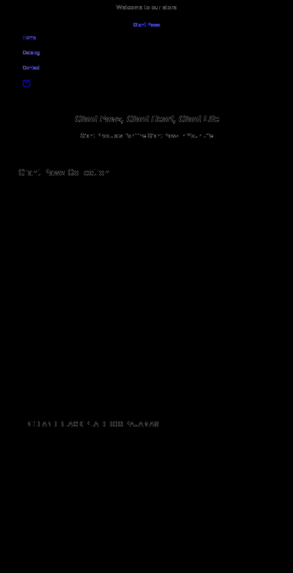 giantpawz.com shopify website screenshot