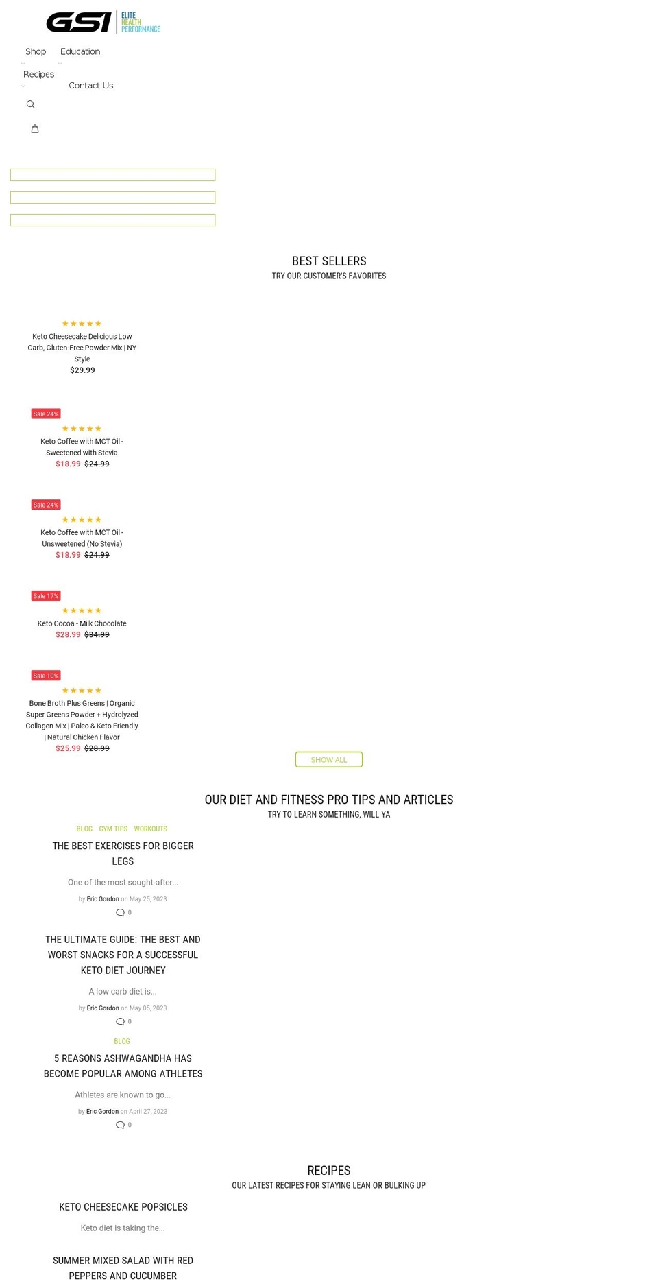 giantsupps.com shopify website screenshot