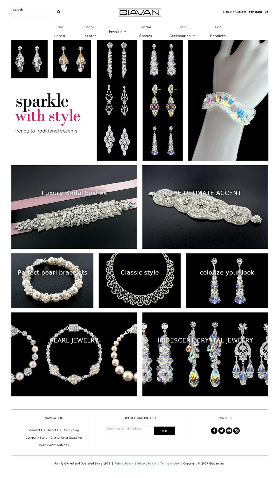 giavan.com shopify website screenshot