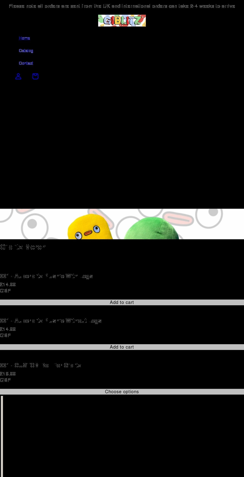 giblitz.com shopify website screenshot
