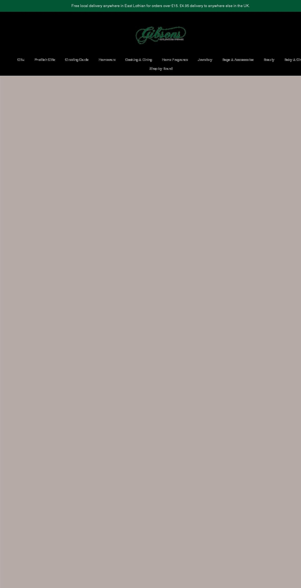 gibsonsofhaddington.com shopify website screenshot