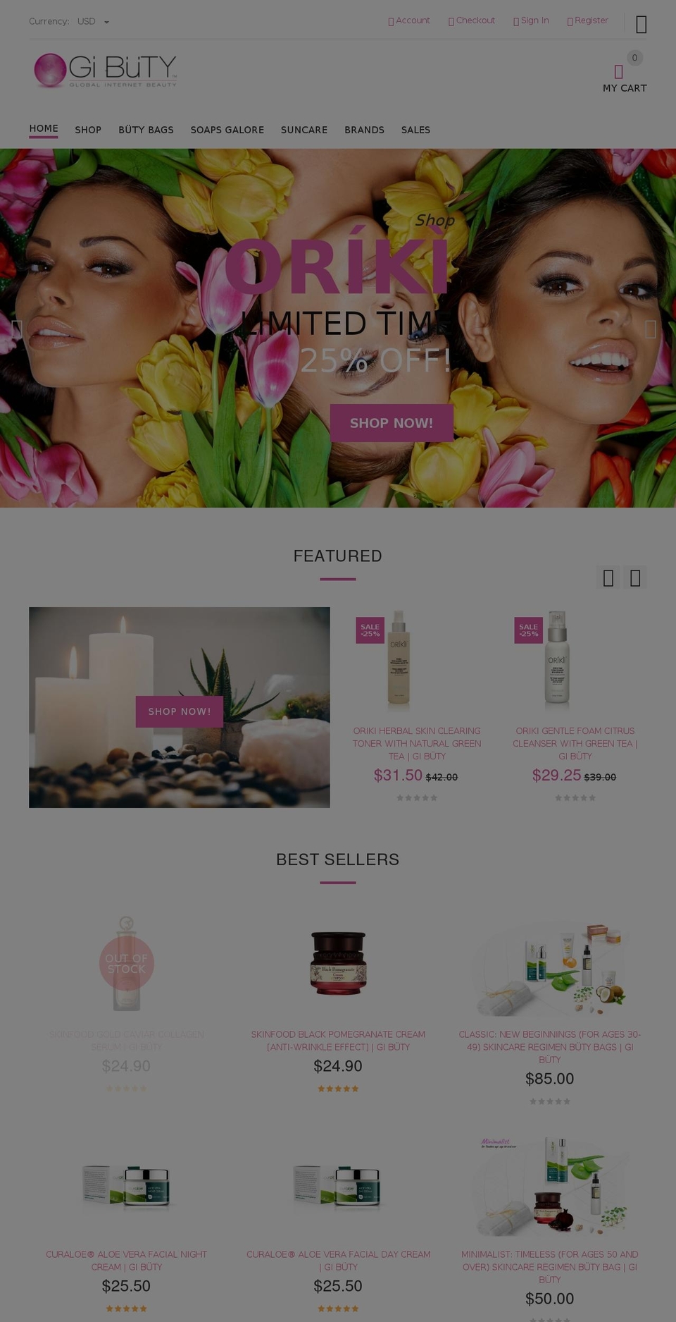 gibuty.com — Shopify storefront screenshot