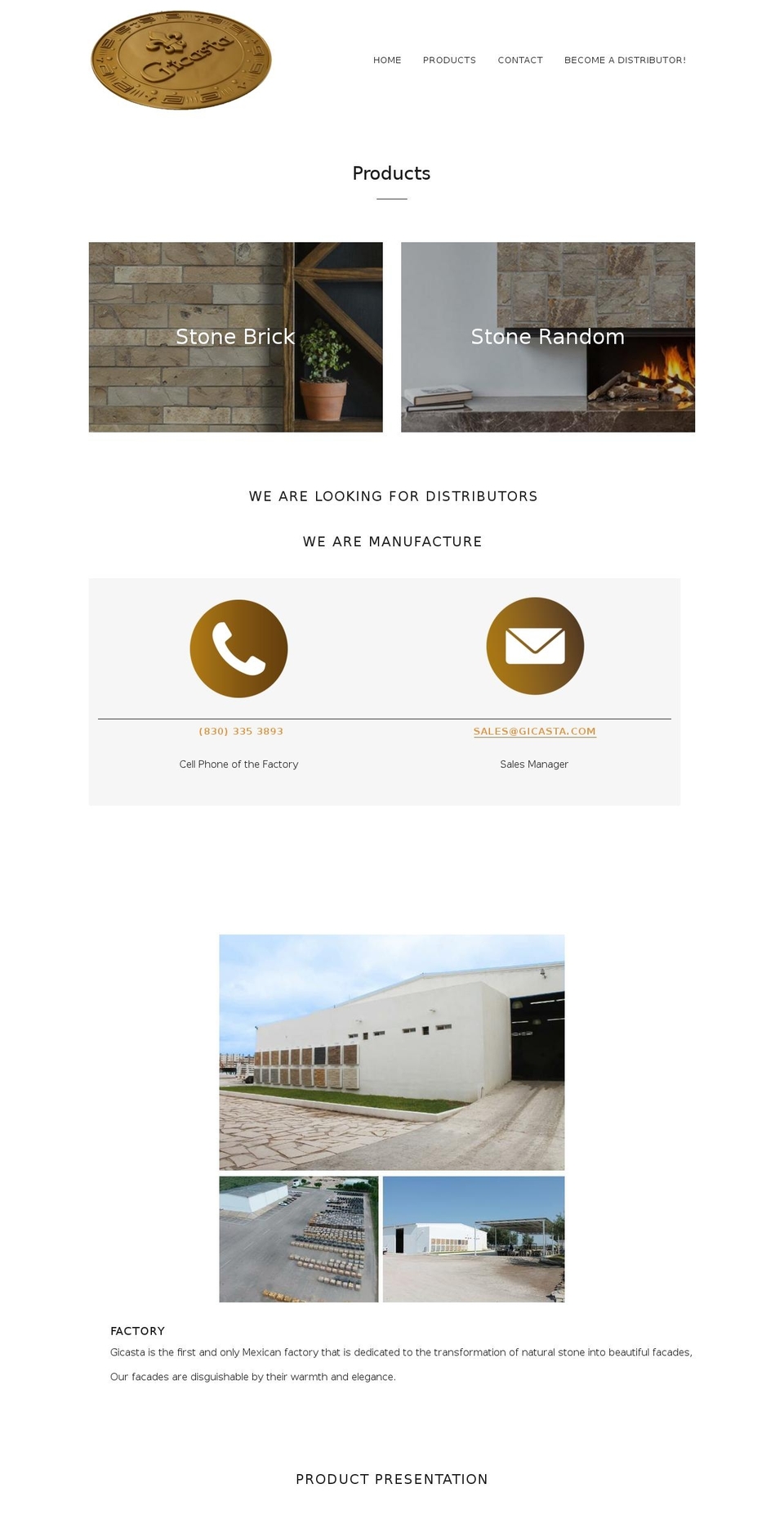gicasta.com — Shopify storefront screenshot