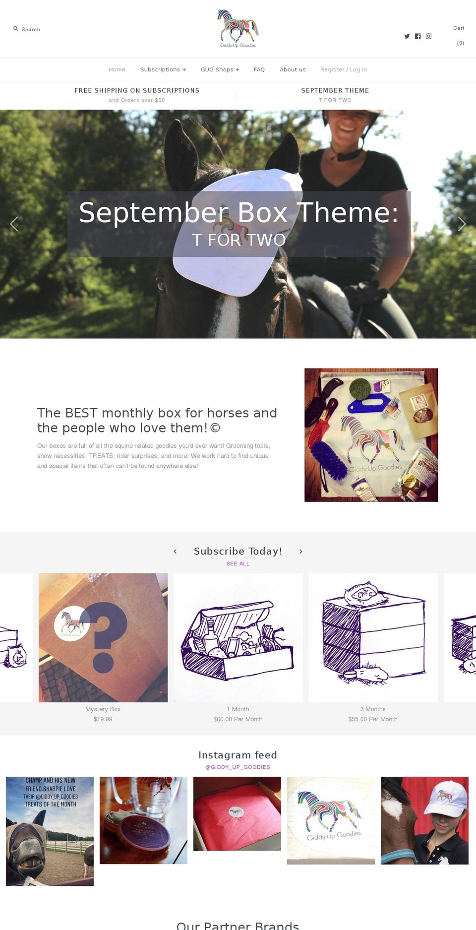giddy-up-goodies.com — Shopify storefront screenshot