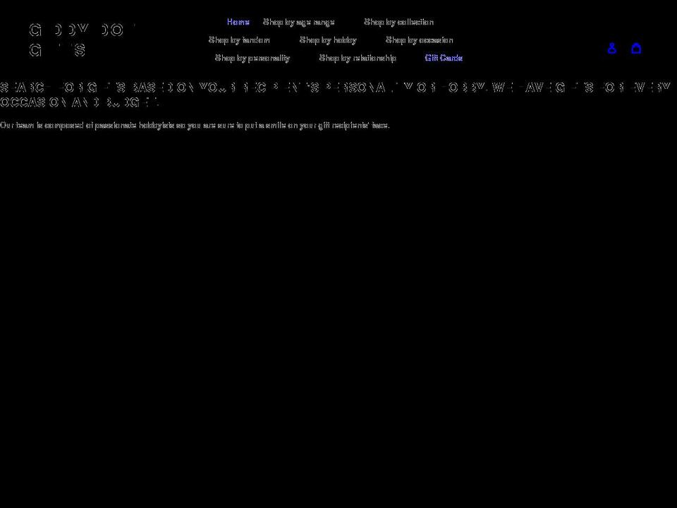 giddy.gifts shopify website screenshot