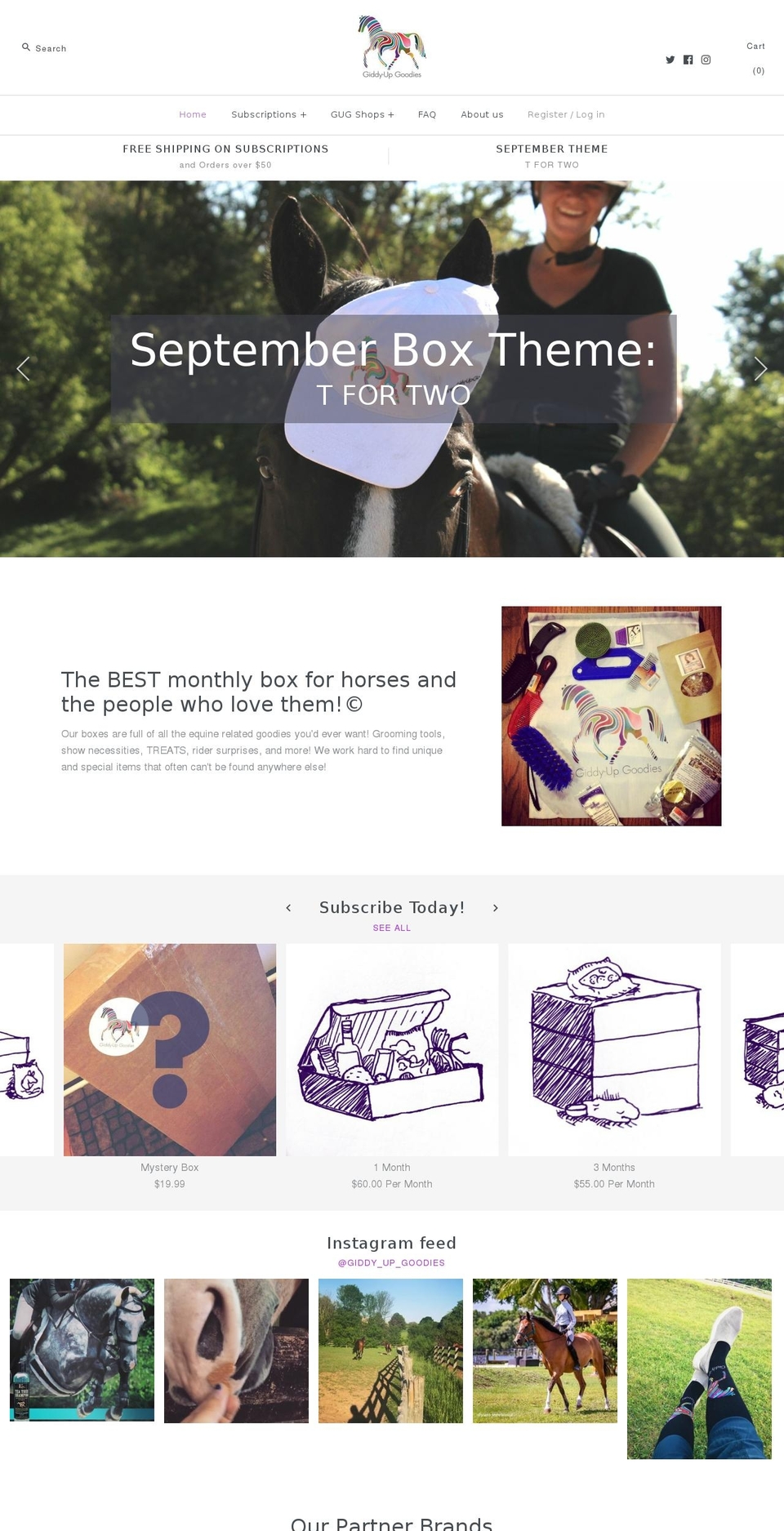 giddyup-goodies.com — Shopify storefront screenshot
