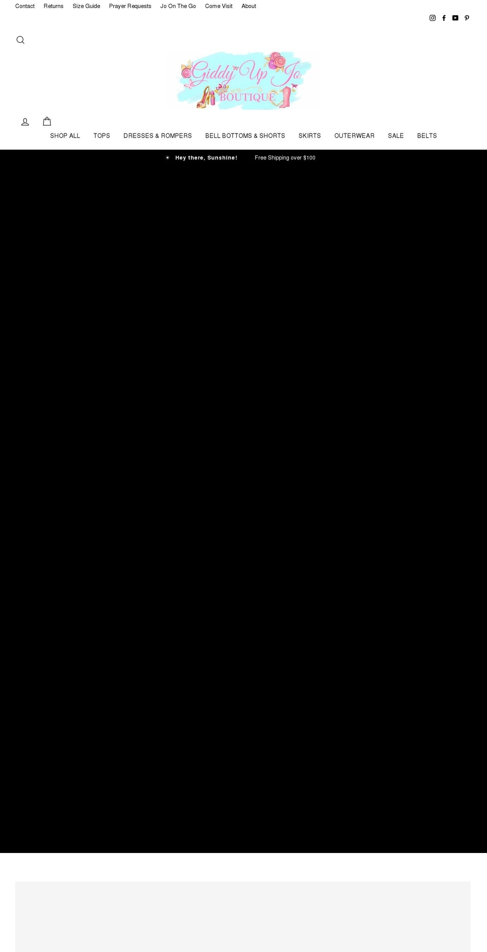 giddyupjo.com shopify website screenshot