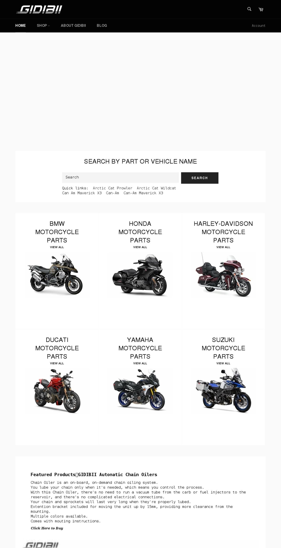 gidibii.com shopify website screenshot