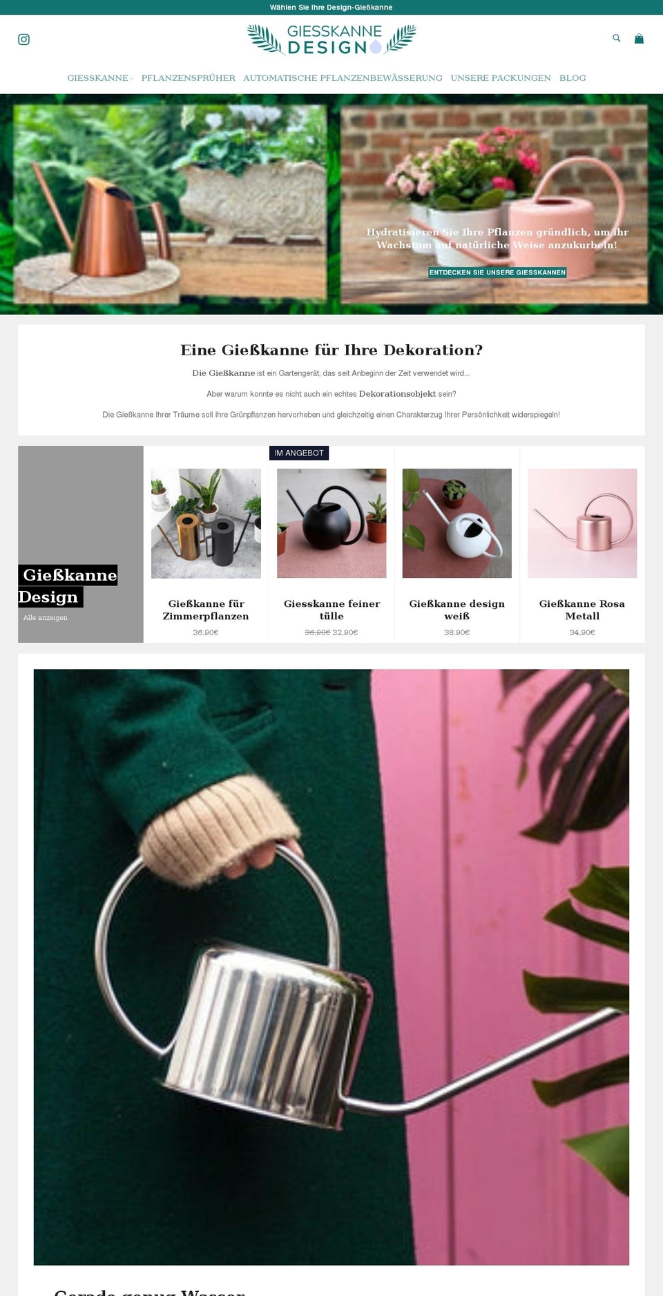 giesskanne-design.de shopify website screenshot