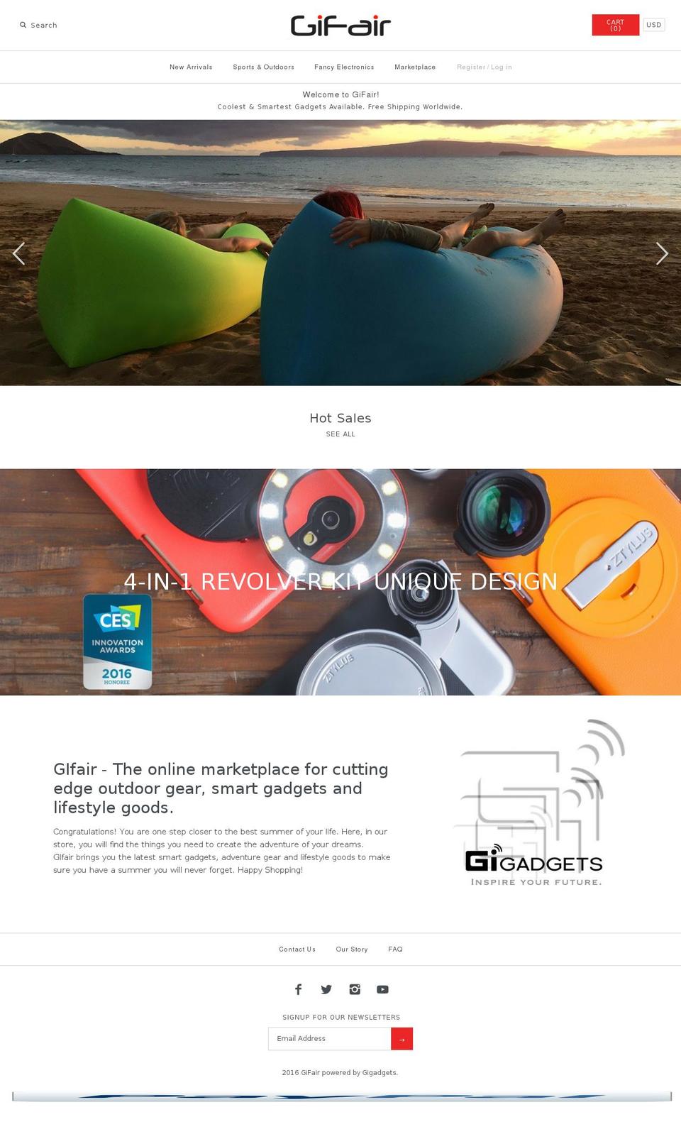 gifair.com shopify website screenshot