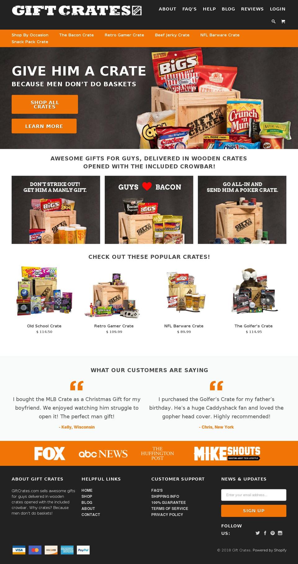 Copy of Gift Crates Shopify theme site example gift-crates.com