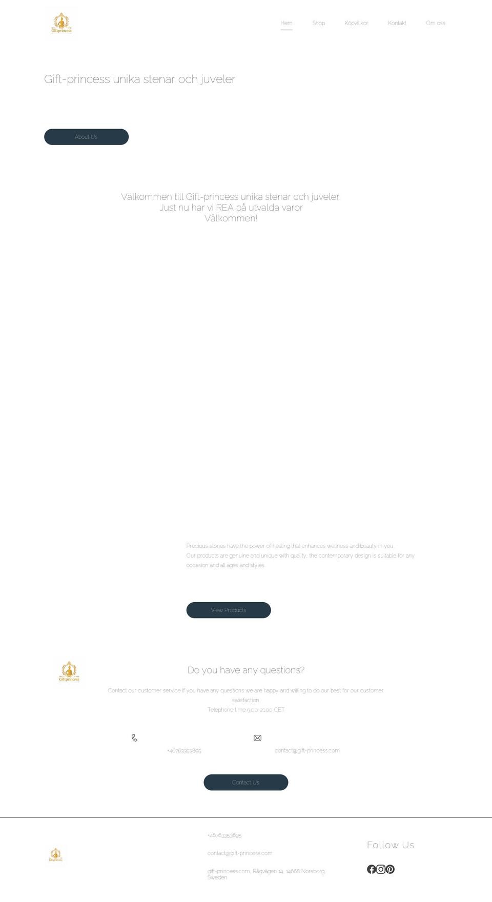 gift-princess.com — Shopify storefront screenshot