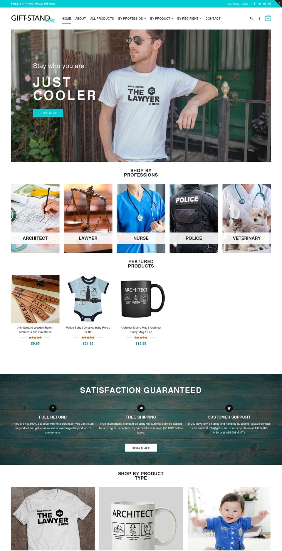 rt-material2-v1-4 Shopify theme site example gift-stand.com