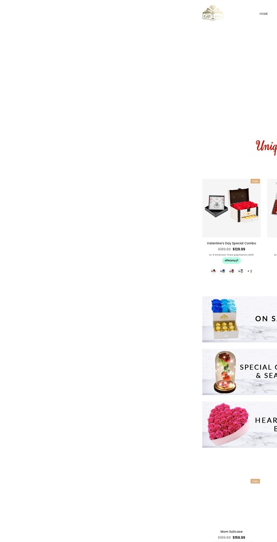 gift4youshop.com shopify website screenshot