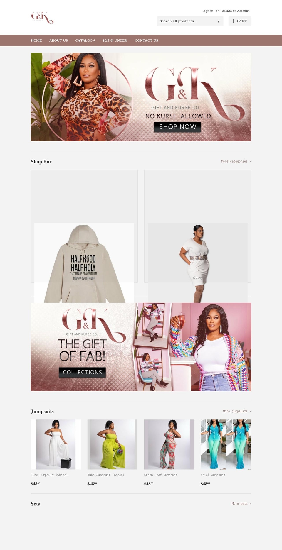 giftandkurse.com shopify website screenshot
