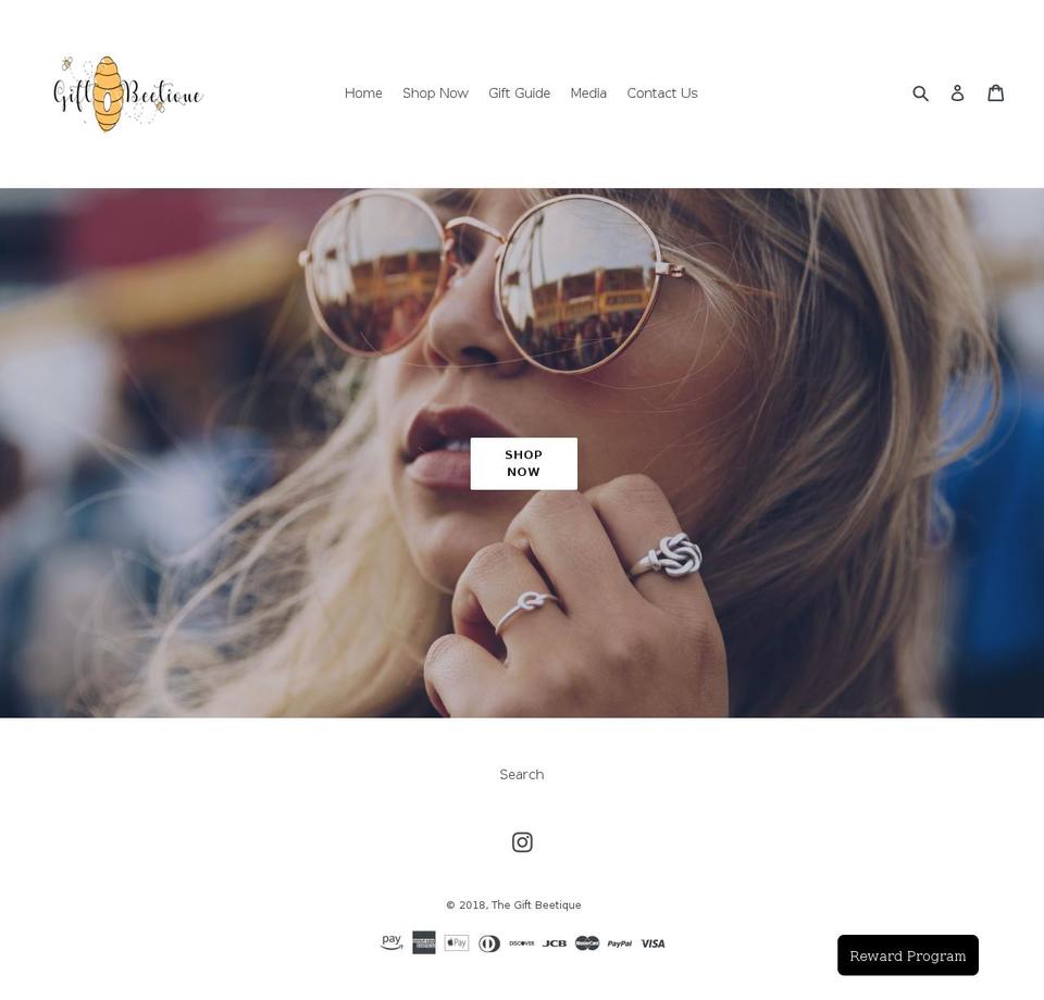 giftbeetique.com — Shopify storefront screenshot