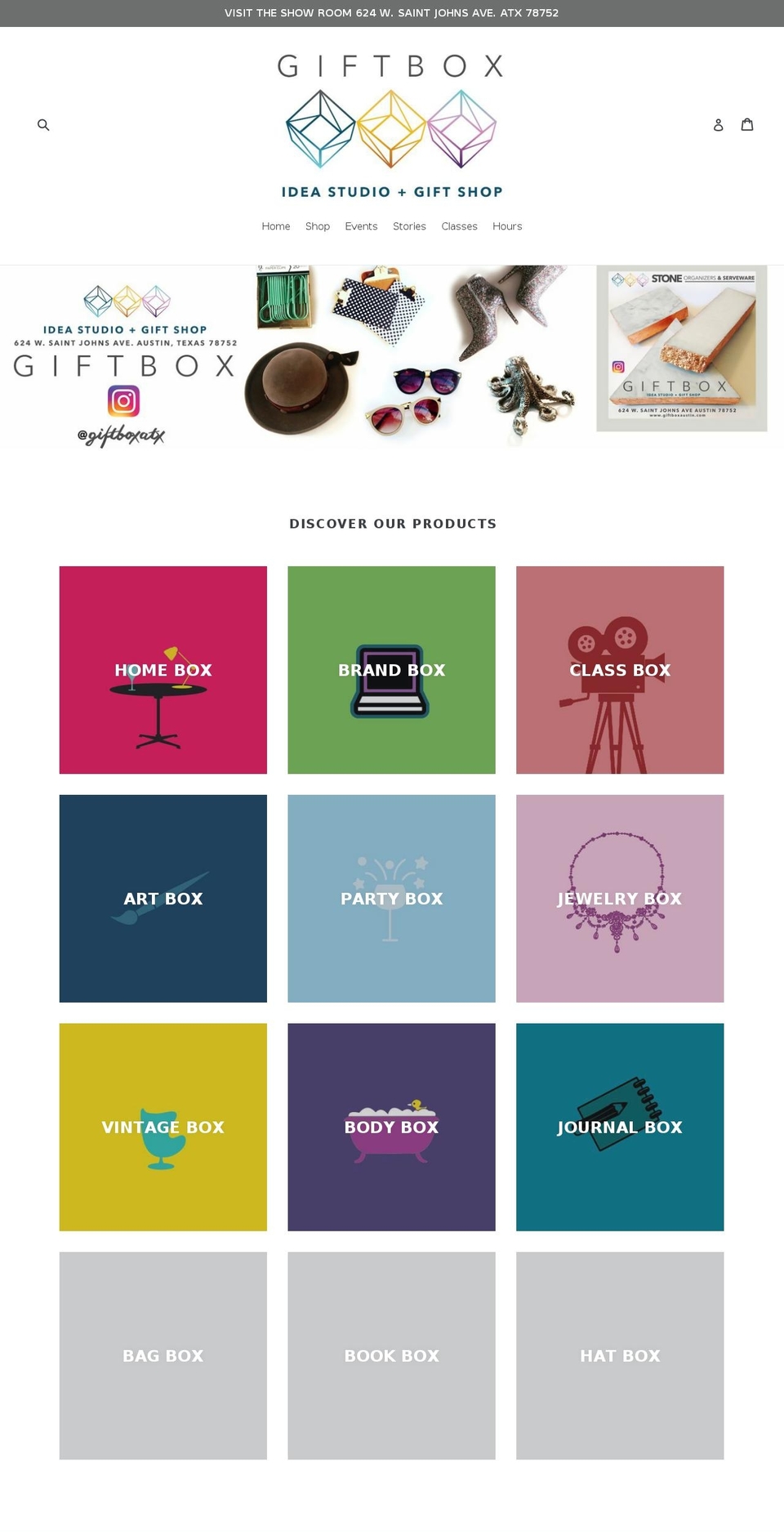 giftboxaustin.com — Shopify storefront screenshot