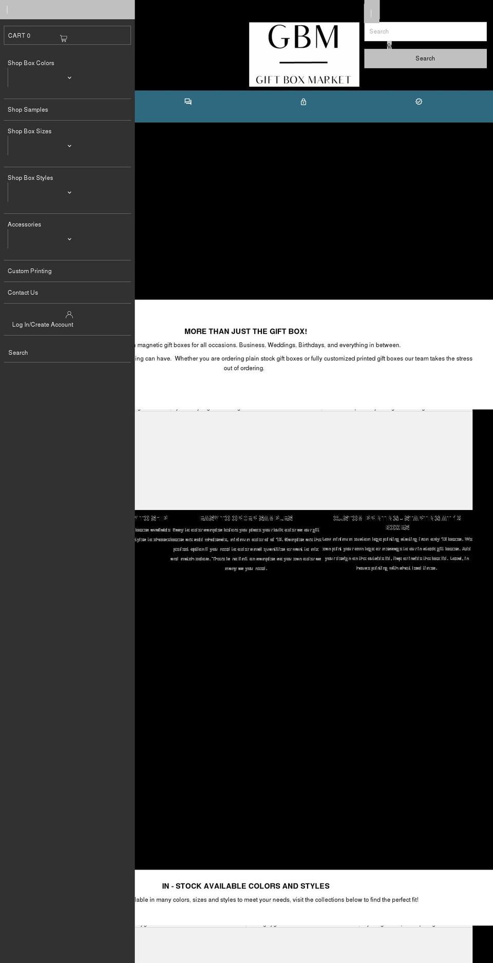 giftboxmarket.com shopify website screenshot