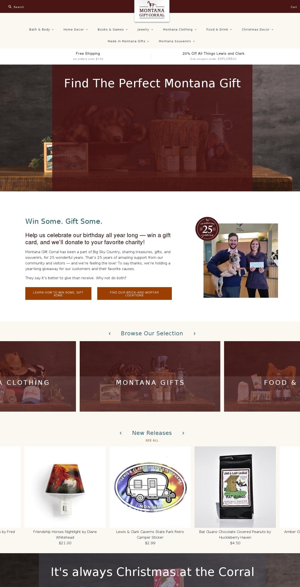 giftcorral.com shopify website screenshot