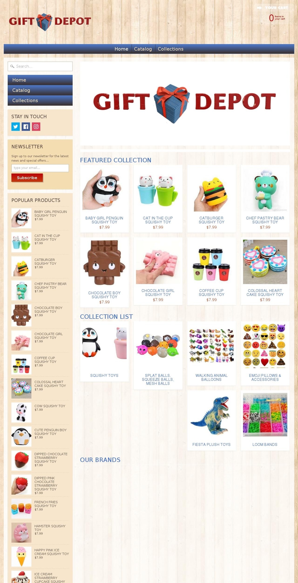 giftdepot.com shopify website screenshot