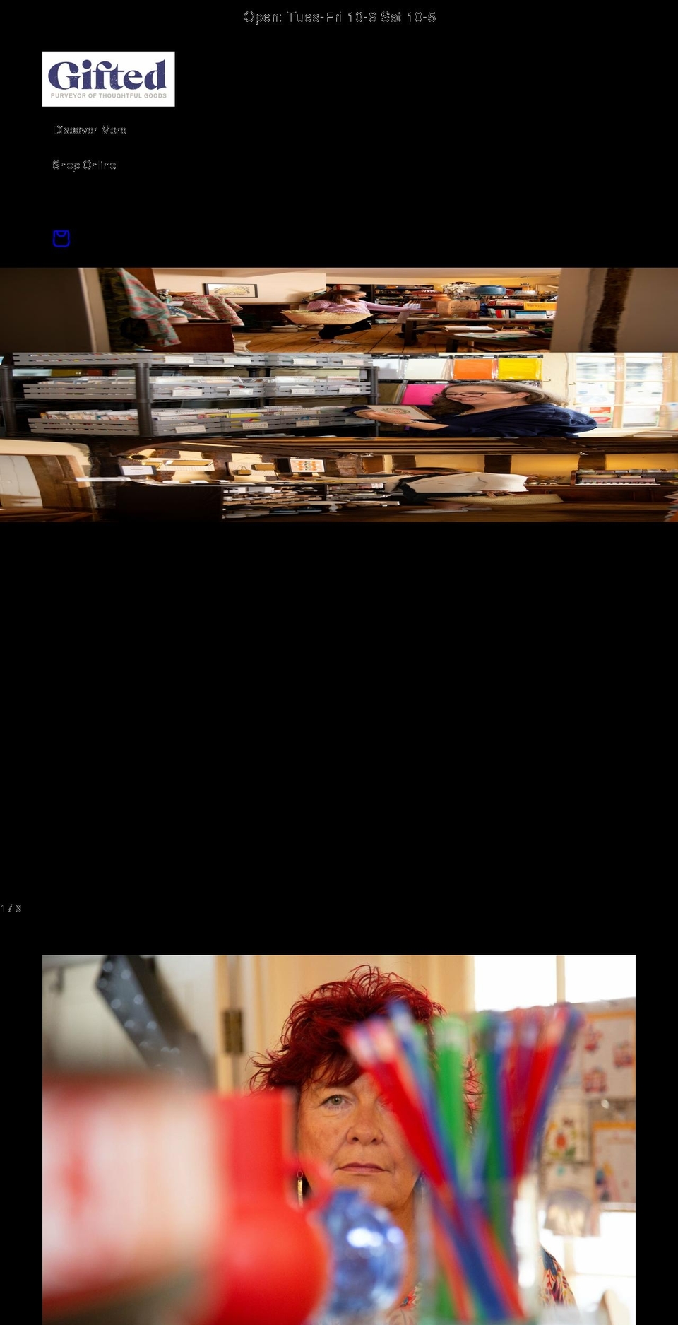 gifted-thaxted.myshopify.com shopify website screenshot