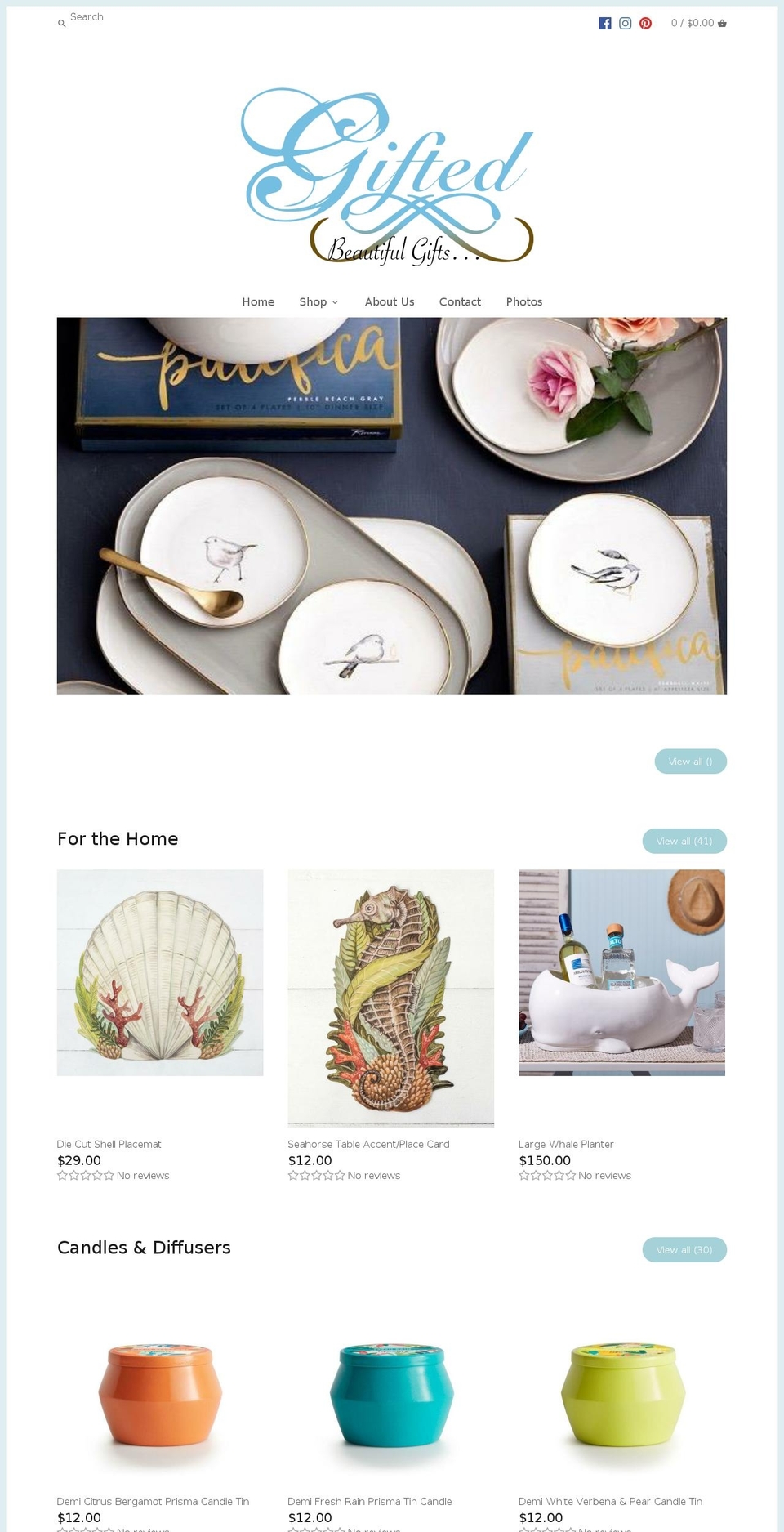 giftedshopny.com — Shopify storefront screenshot