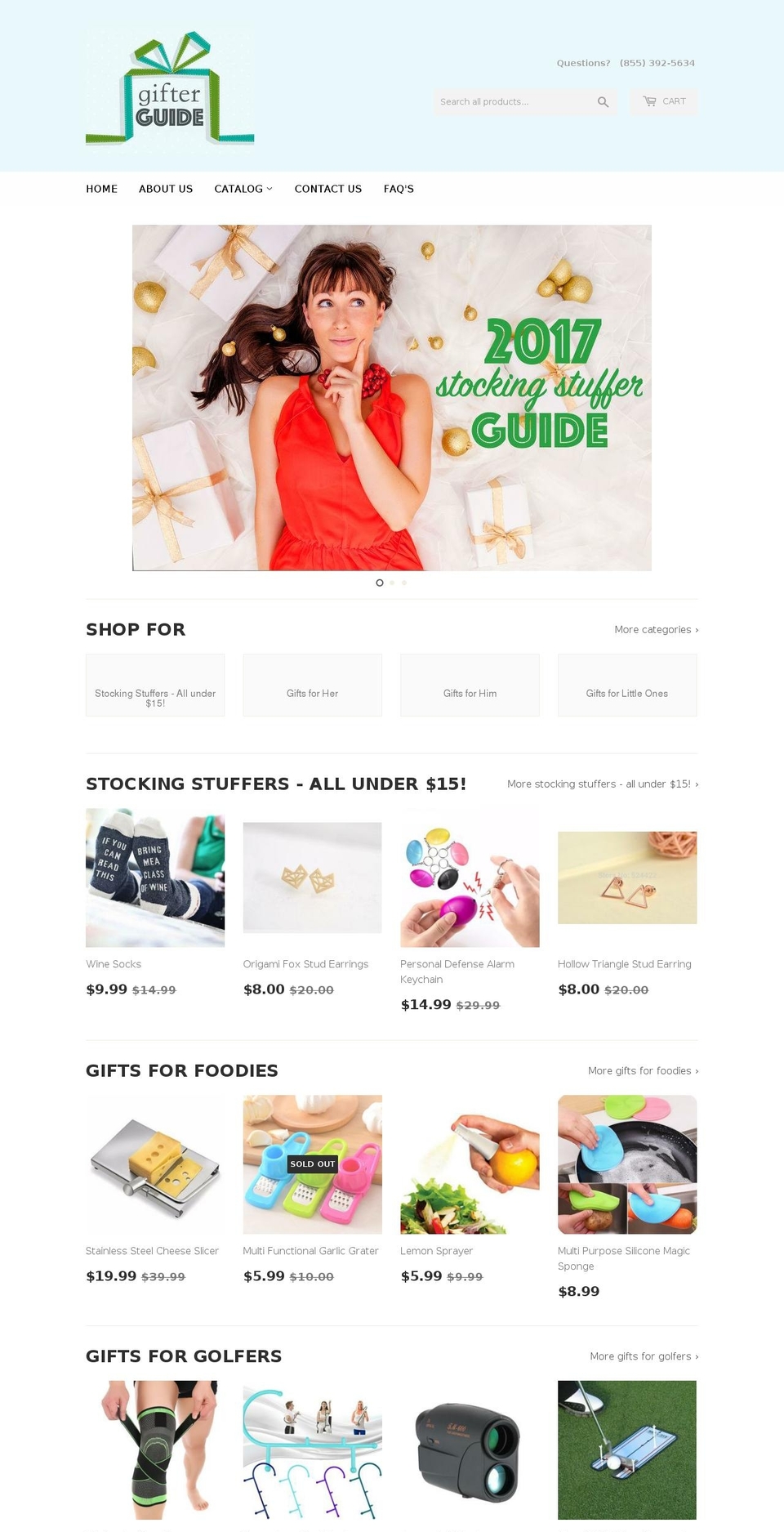 gifterguide.com — Shopify storefront screenshot