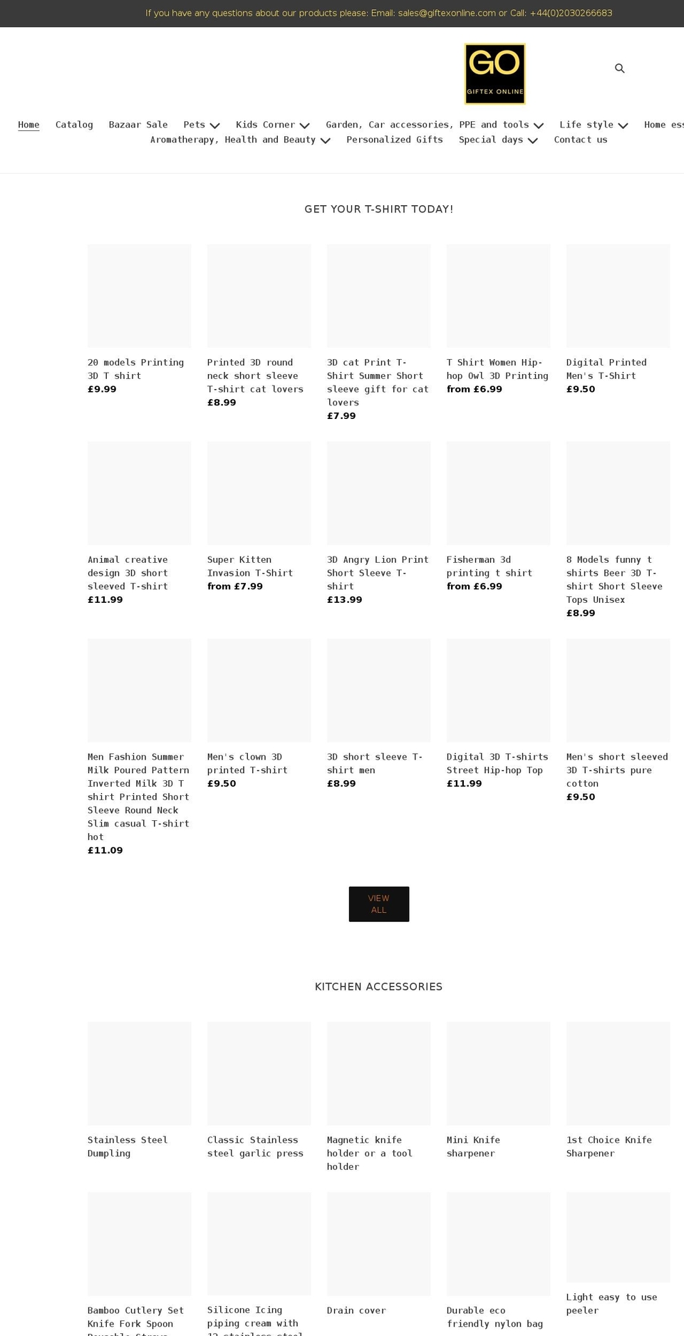 giftexonline.com shopify website screenshot