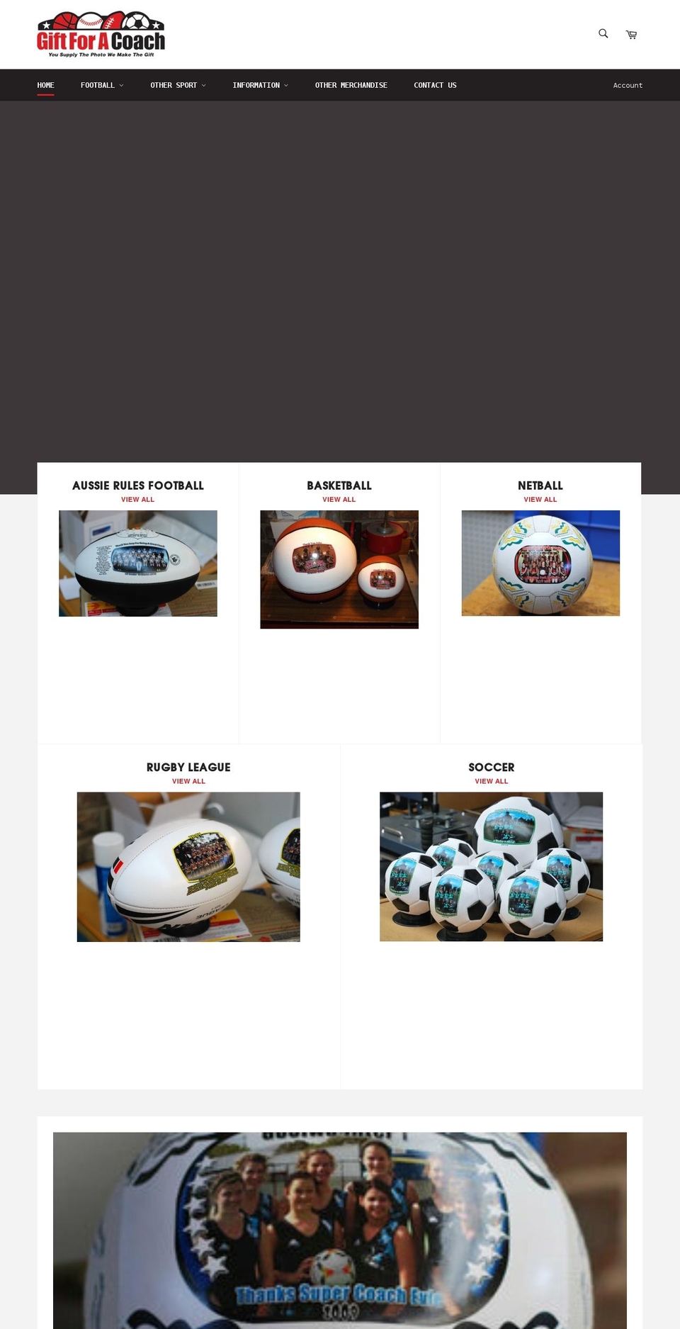giftforacoach.com.au shopify website screenshot