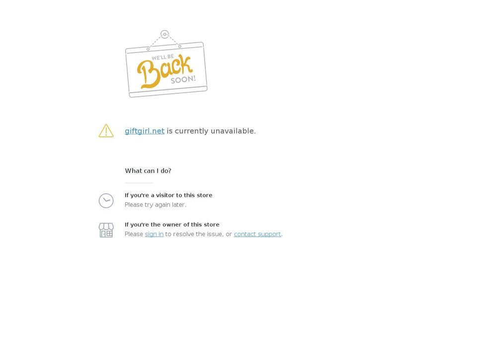 giftgirl.net shopify website screenshot